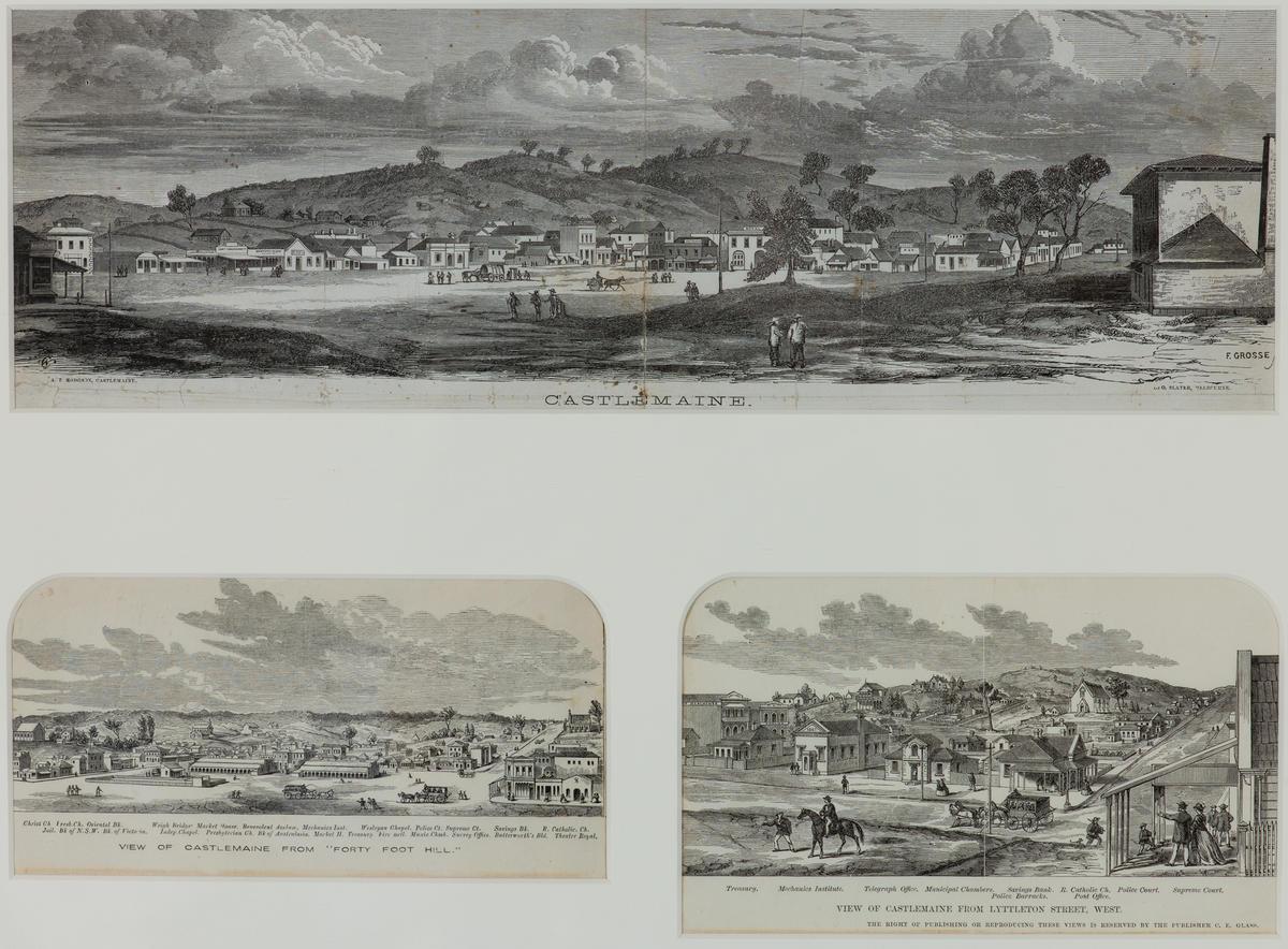 "Castlemaine C1855""View Of Castlemaine From Forty Foot Hill C1858